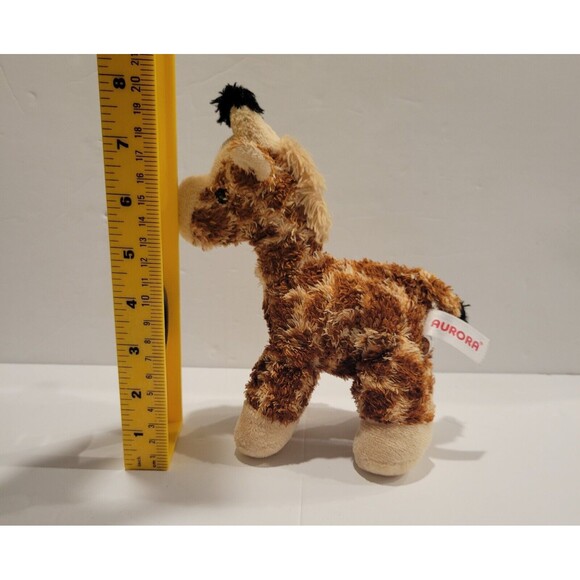 Aurora World 8" GiGi Giraffe Plush Beanie Stuffed Animal Toy - Picture 8 of 8